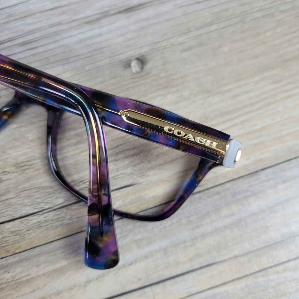 Coach Eyeglasses Frames HC 6065 L948 5288 Confetti Purple Womens 51-17-135 - Picture 8 of 13